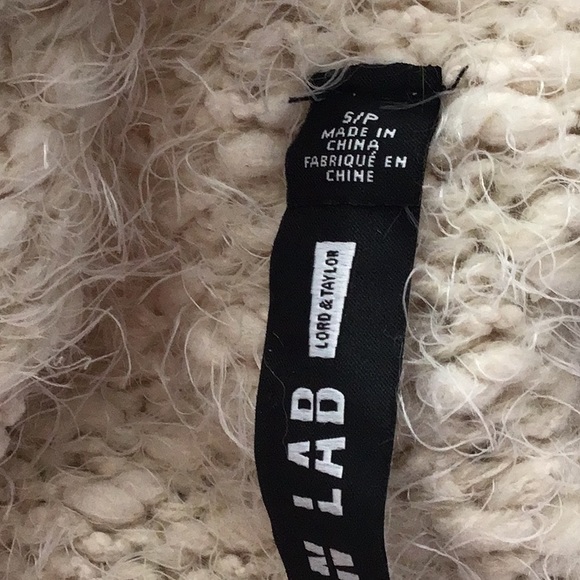 DESIGN LAB BEIGE LONG SWEATER SIZE Small petite - Picture 7 of 8